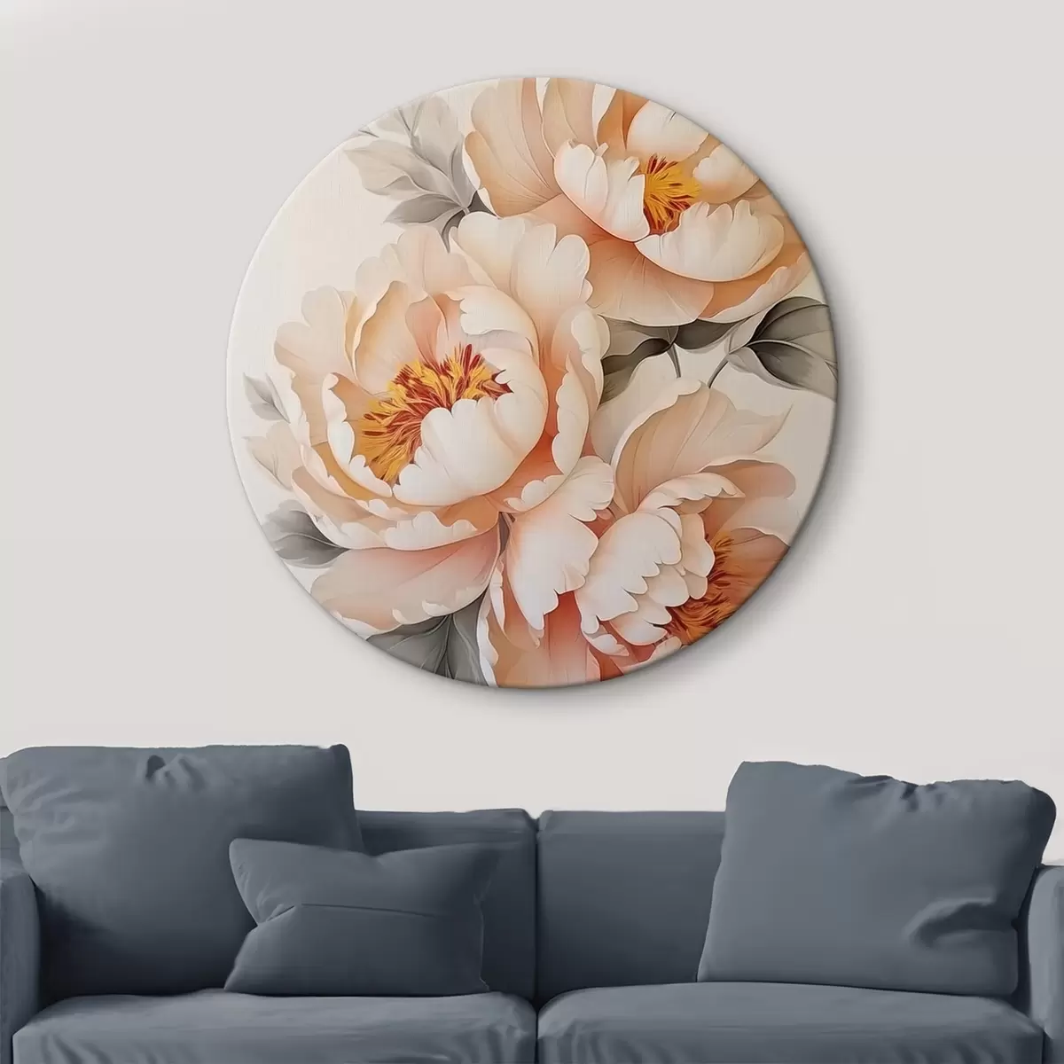 Quadri rotondi Peonie r44997