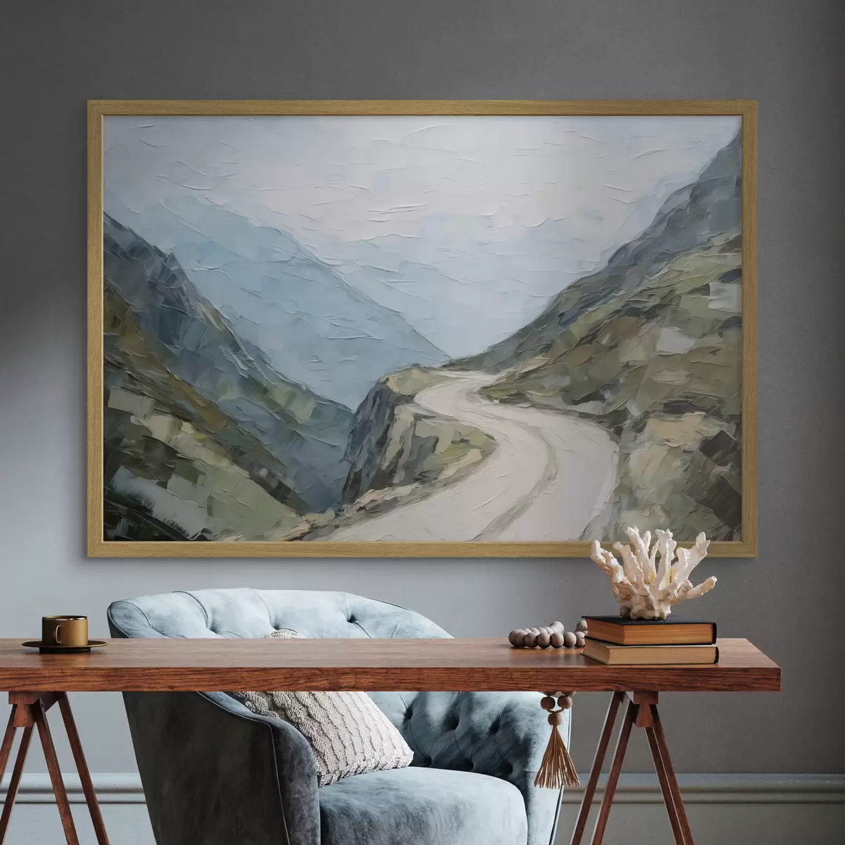 Poster Strada tra le montagne f45018