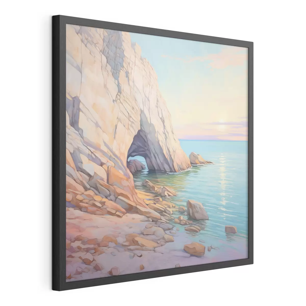 Poster La roccia in riva al mare f45022