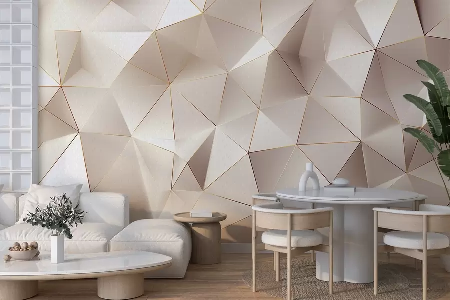 carta da parati geometria, astrazione, luce, sfaccettature, modello, struttura nr. w04236v1