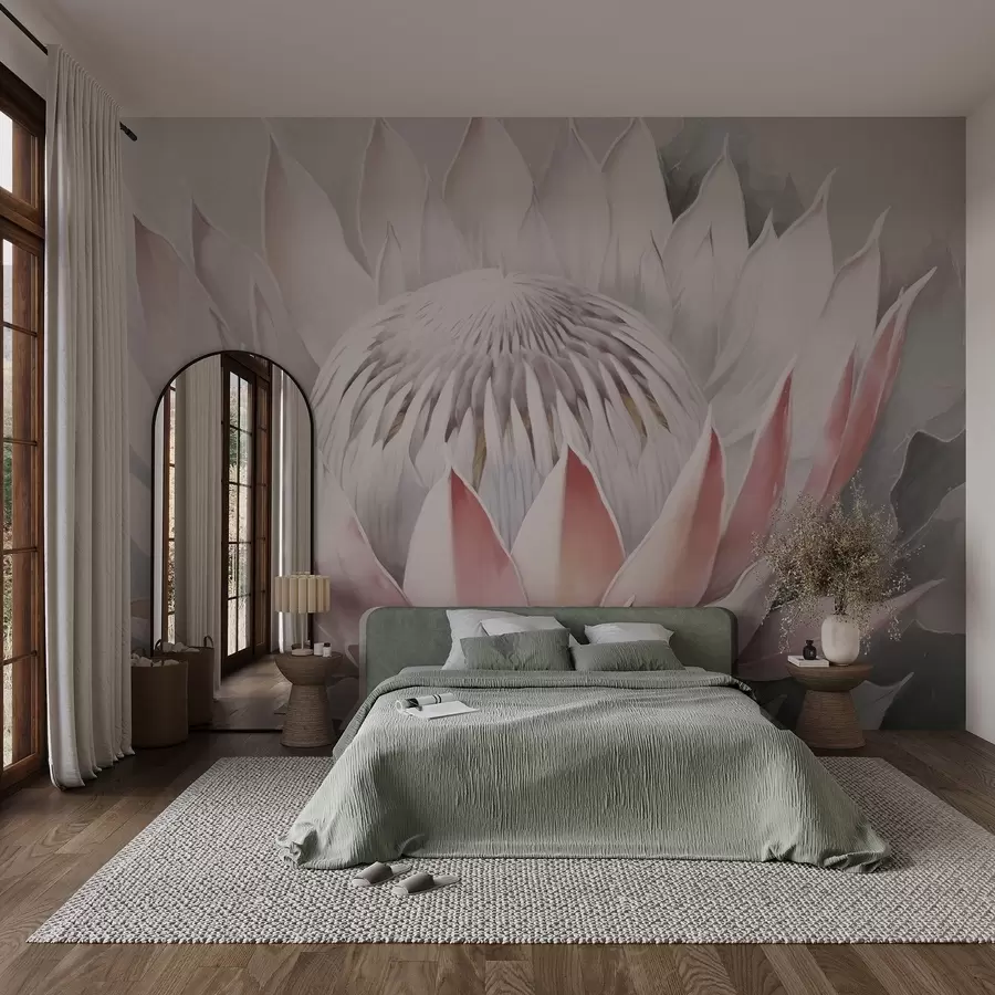 Carta da parati Fiori grandi Protea grande n. w04241