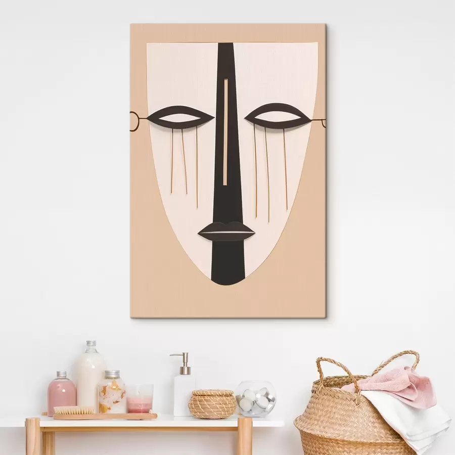 carta da parati Volto astratto geometrico nr. s45083