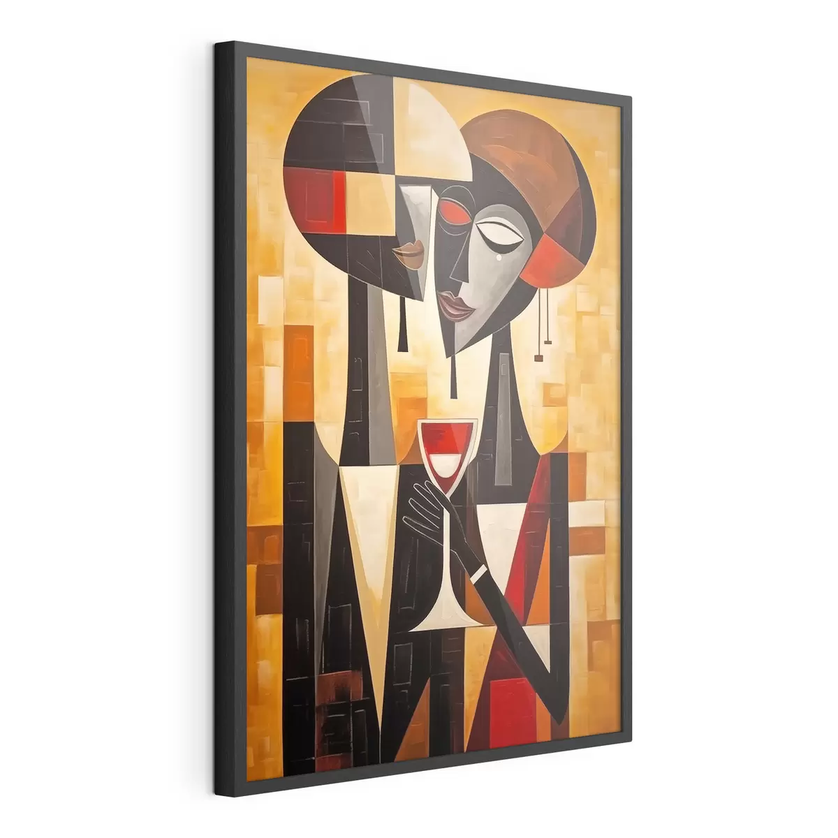 Poster Due con vetro cubista f45085