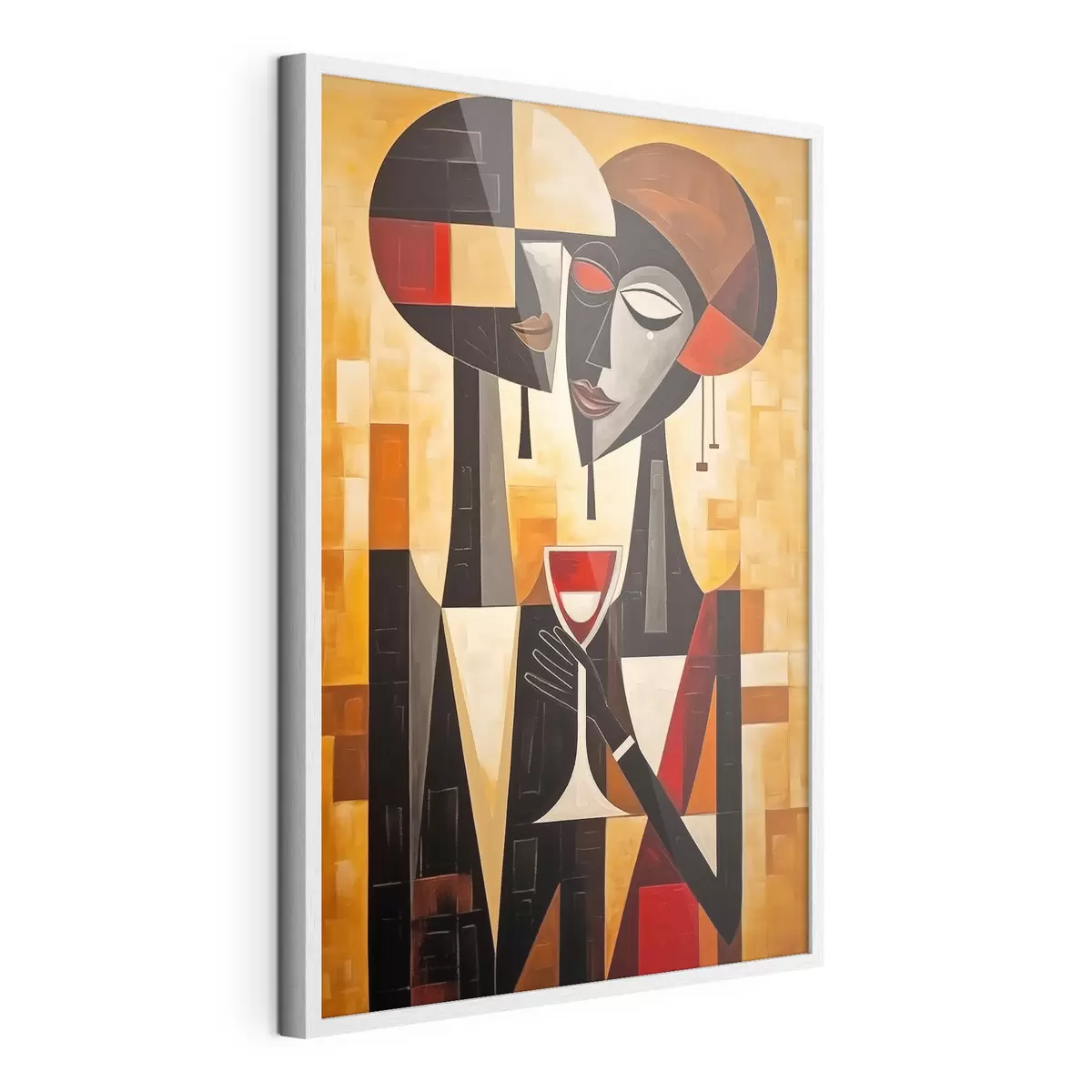 Poster Due con vetro cubista f45085