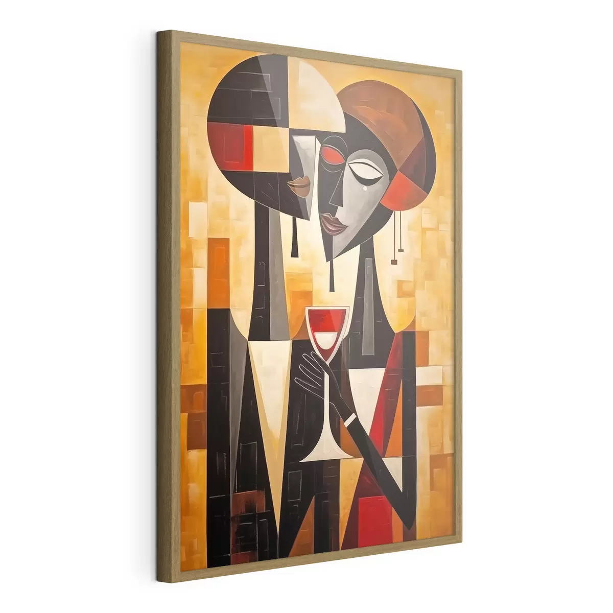 Poster Due con vetro cubista f45085