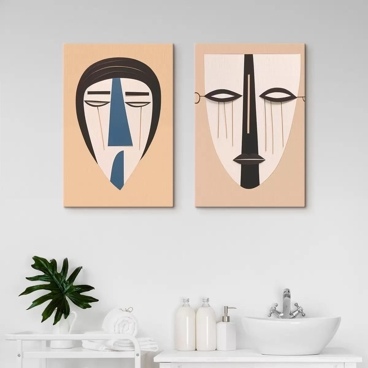 carta da parati Facce astratte nr. m00500