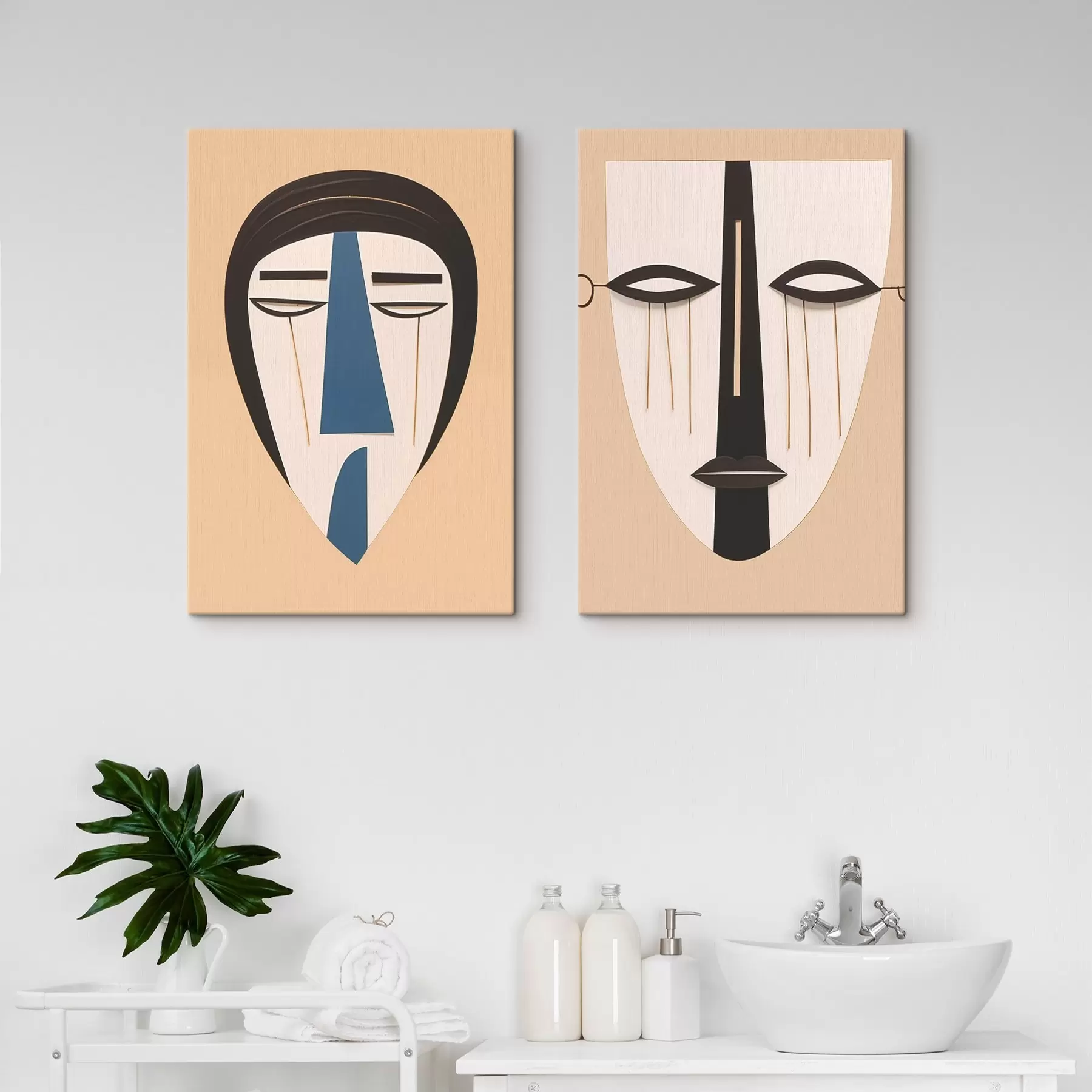 carta da parati Facce astratte nr. m00500