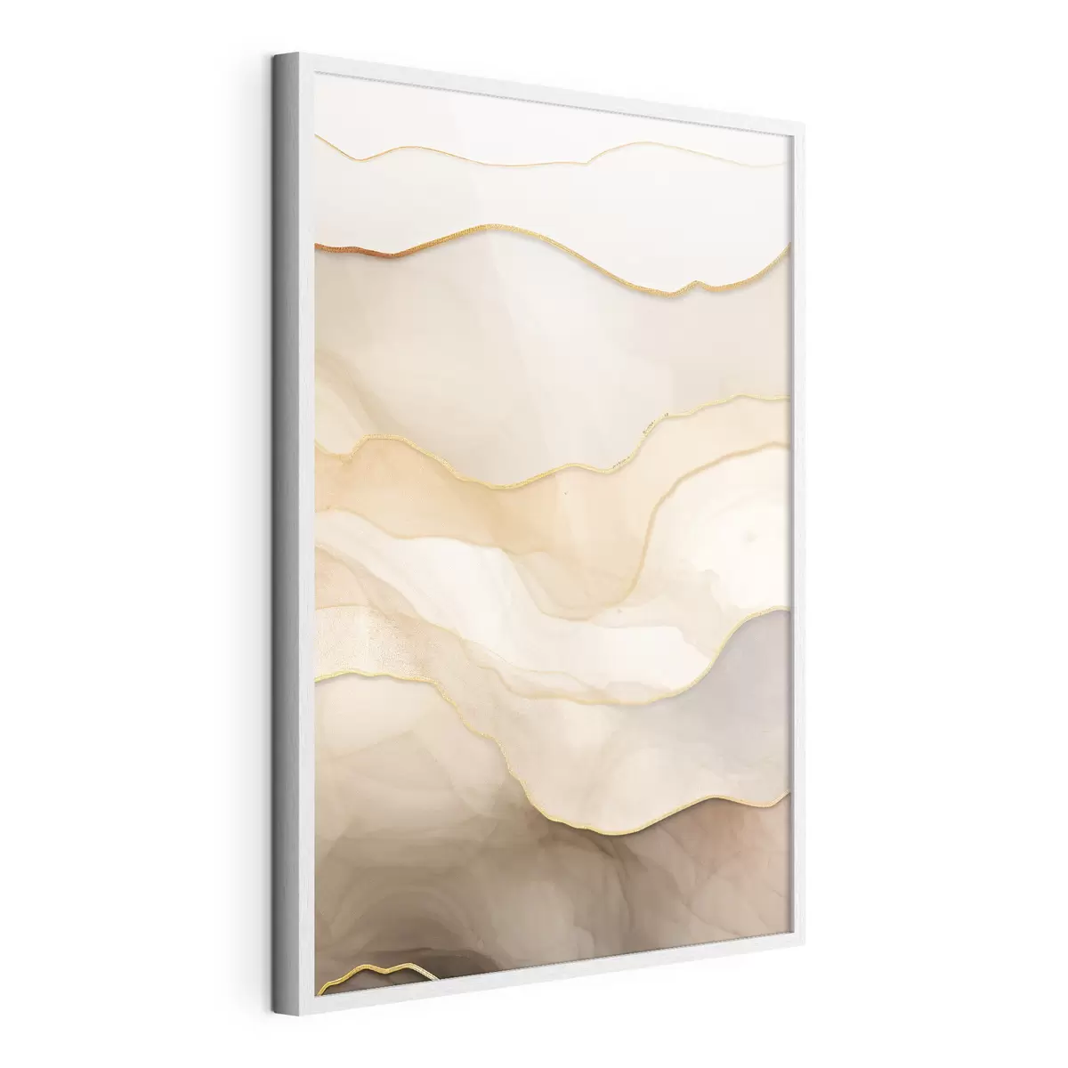 Poster strati, beige, astratto, texture, morbido, tessuto, naturale, flusso, neutro f45088