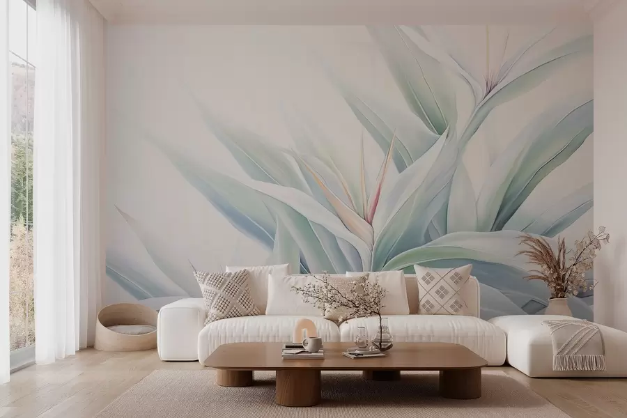 Carta da parati Floreale Fogliame di Strelitzia n. w04264