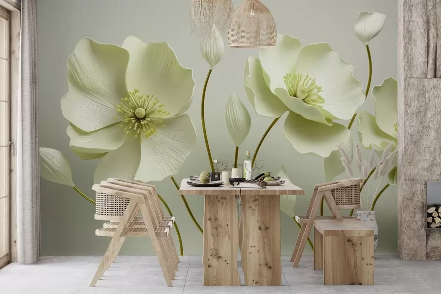 Carta da parati 3D Fiori Fiori leggiadri n. w04248v2