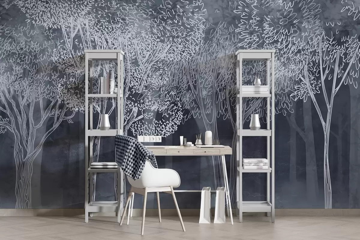 carta da parati Alberi frondosi e rigogliosi nr. w04251v2