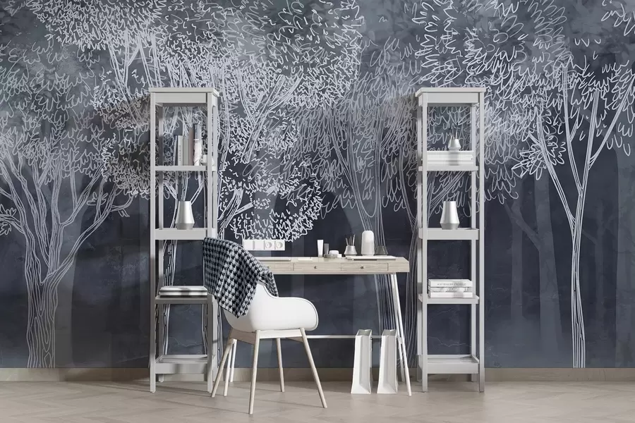 Carta da parati nature Alberi frondosi e rigogliosi 