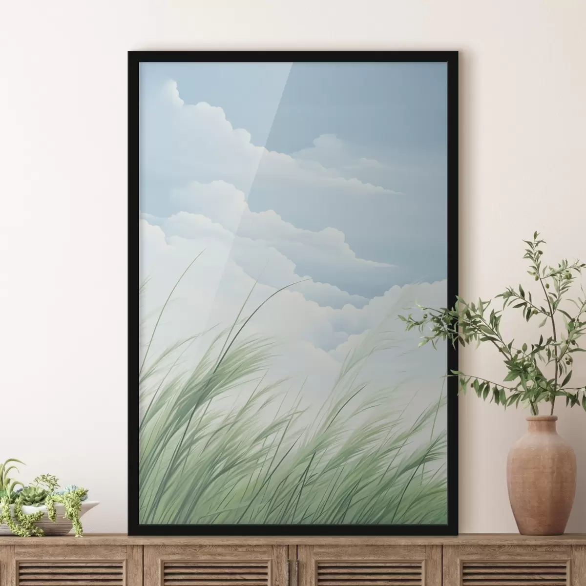 Poster L'erba contro il cielo f45114
