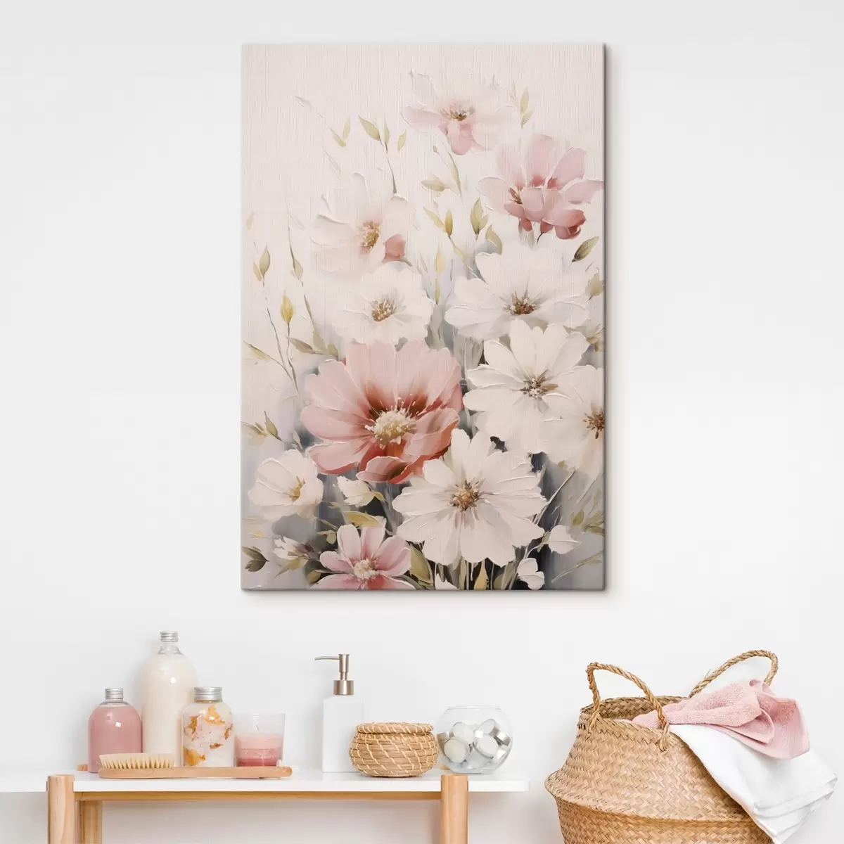 carta da parati Delicata pittura a imitazione di fiori nr. s45119