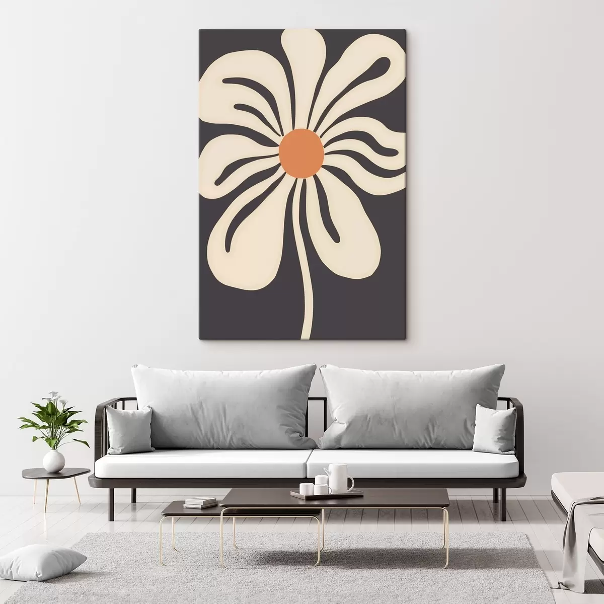 carta da parati Fiore stilizzato nr. s45150