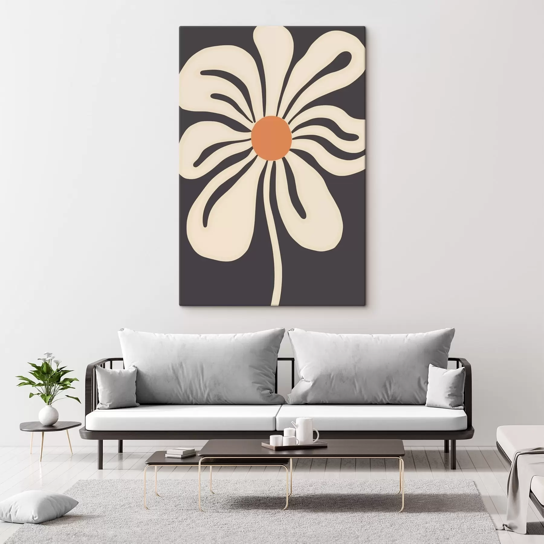 carta da parati Fiore stilizzato nr. s45150