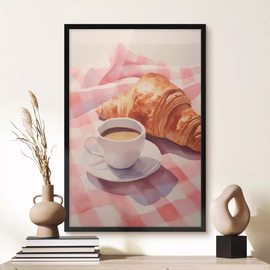 carta da parati Caffè con croissant nr. f45143