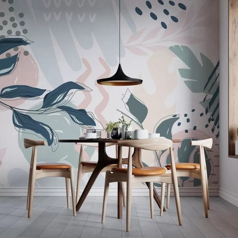 carta da parati Foglie astratte nr. w04281v1