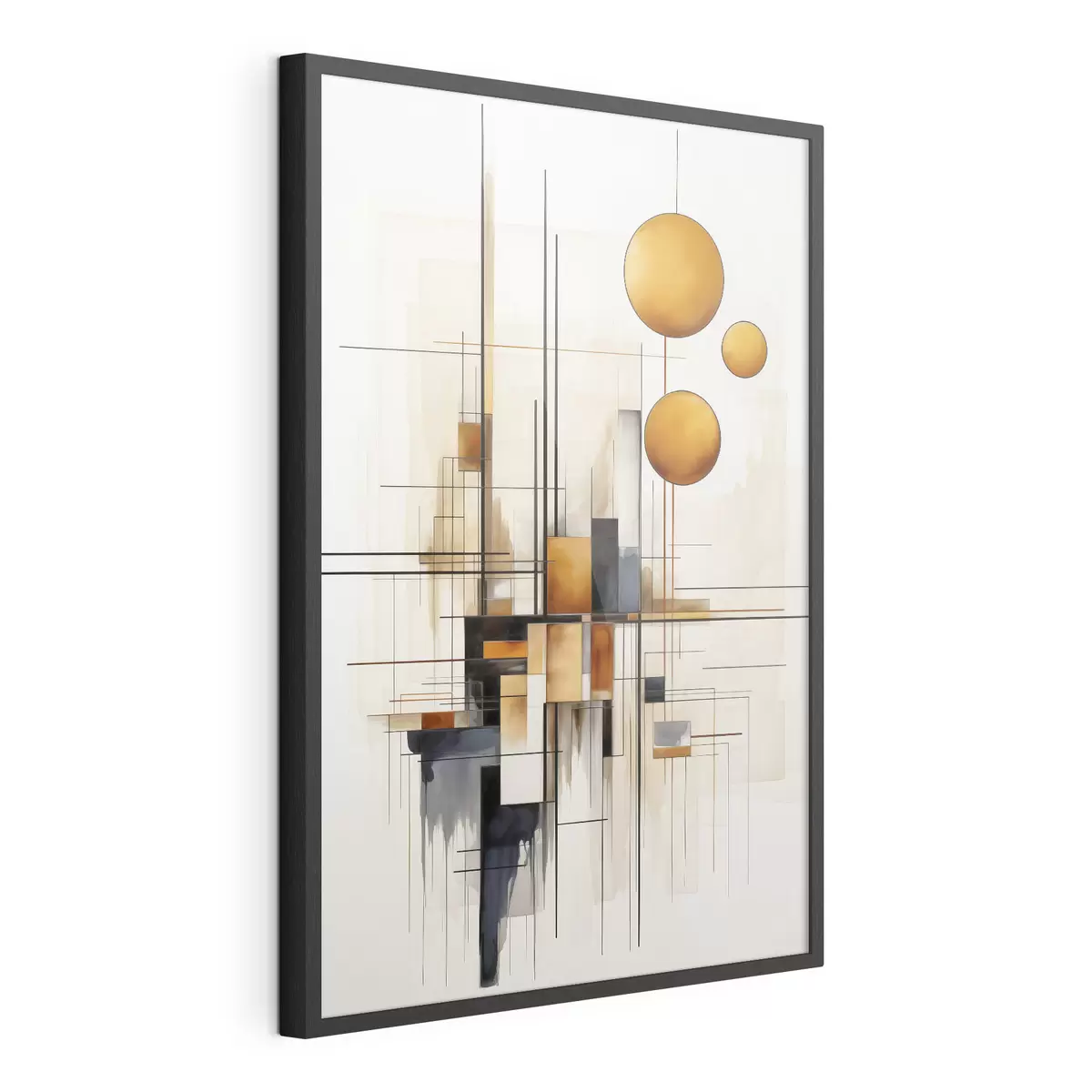 Poster Sfere e linee d’ocra f45159