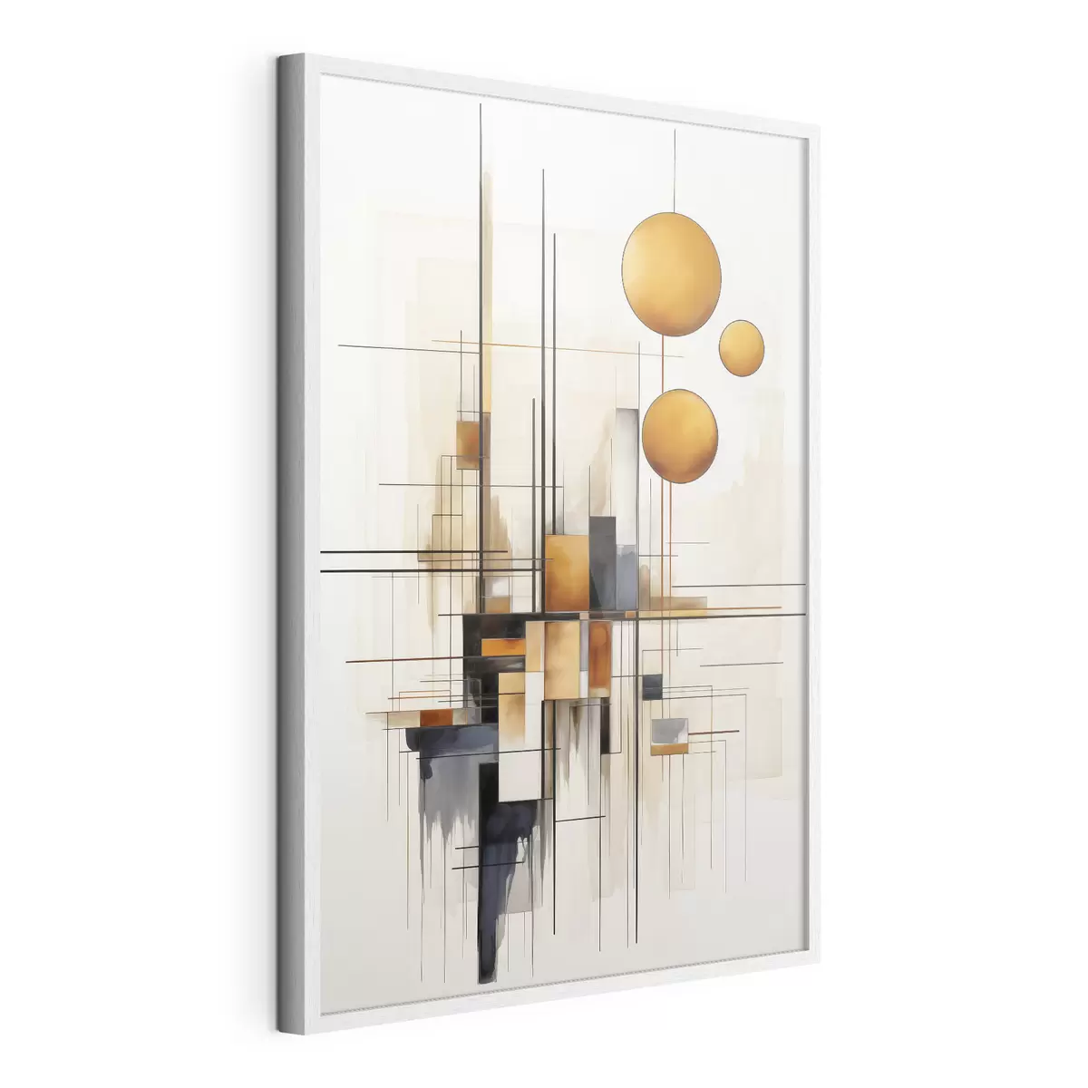 Poster Sfere e linee d’ocra f45159