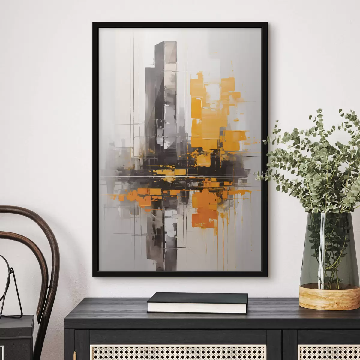 Poster Astrazione con i grattacieli f45162