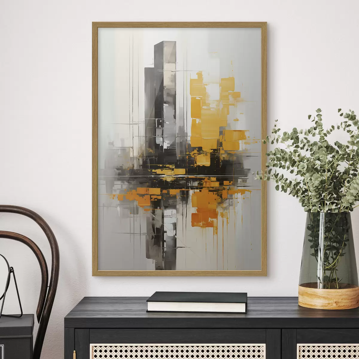 Poster Astrazione con i grattacieli f45162