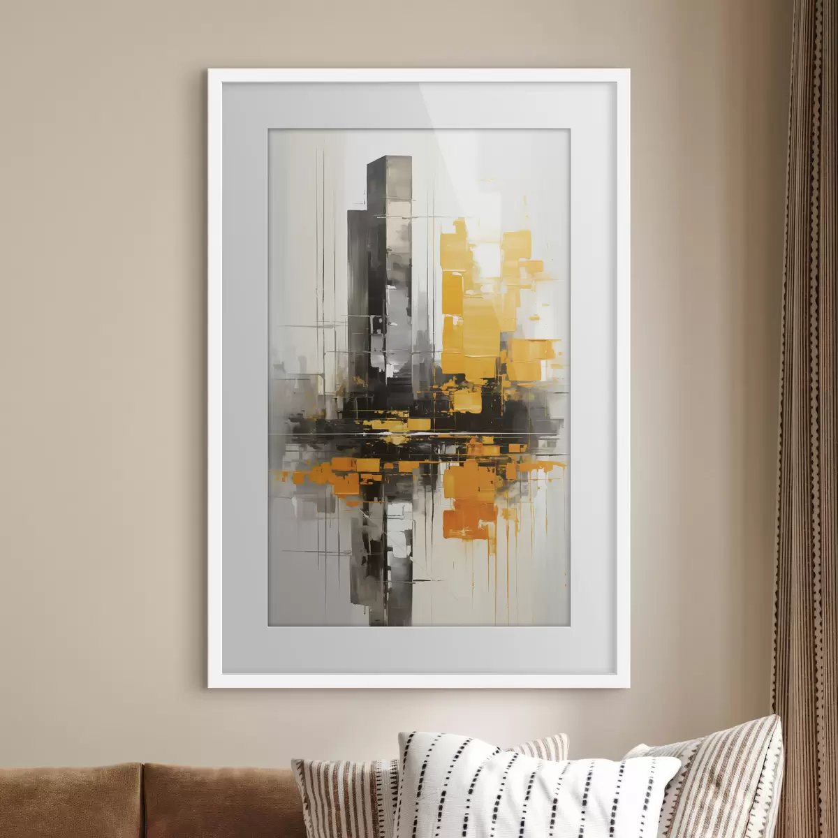 Poster Astrazione con i grattacieli f45162