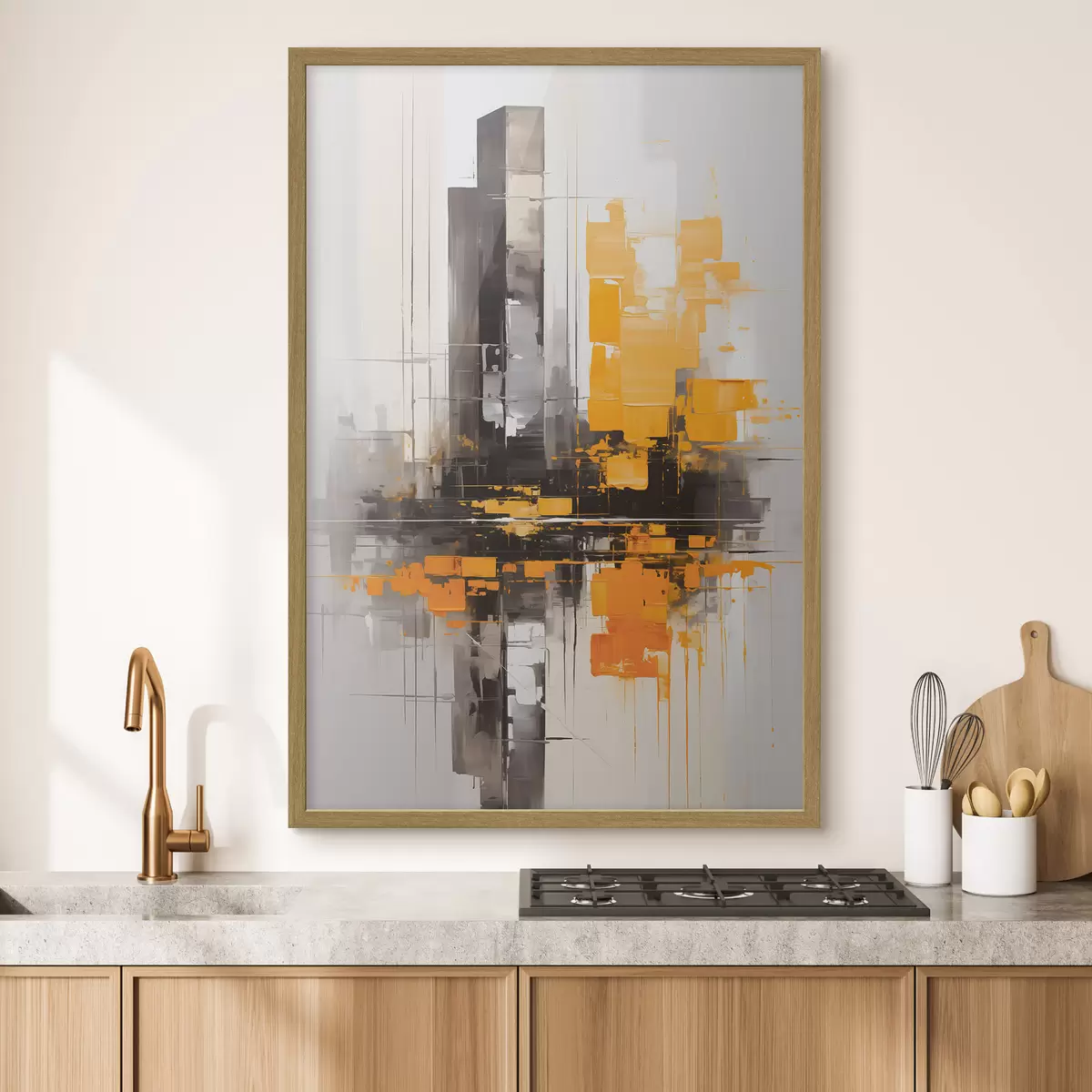 Poster Astrazione con i grattacieli f45162