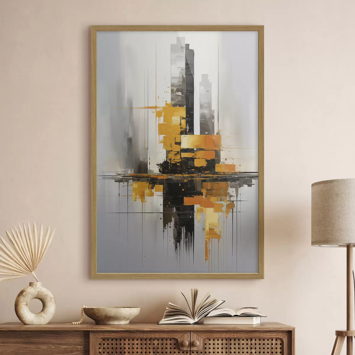 Poster Astrazione con i grattacieli f45163