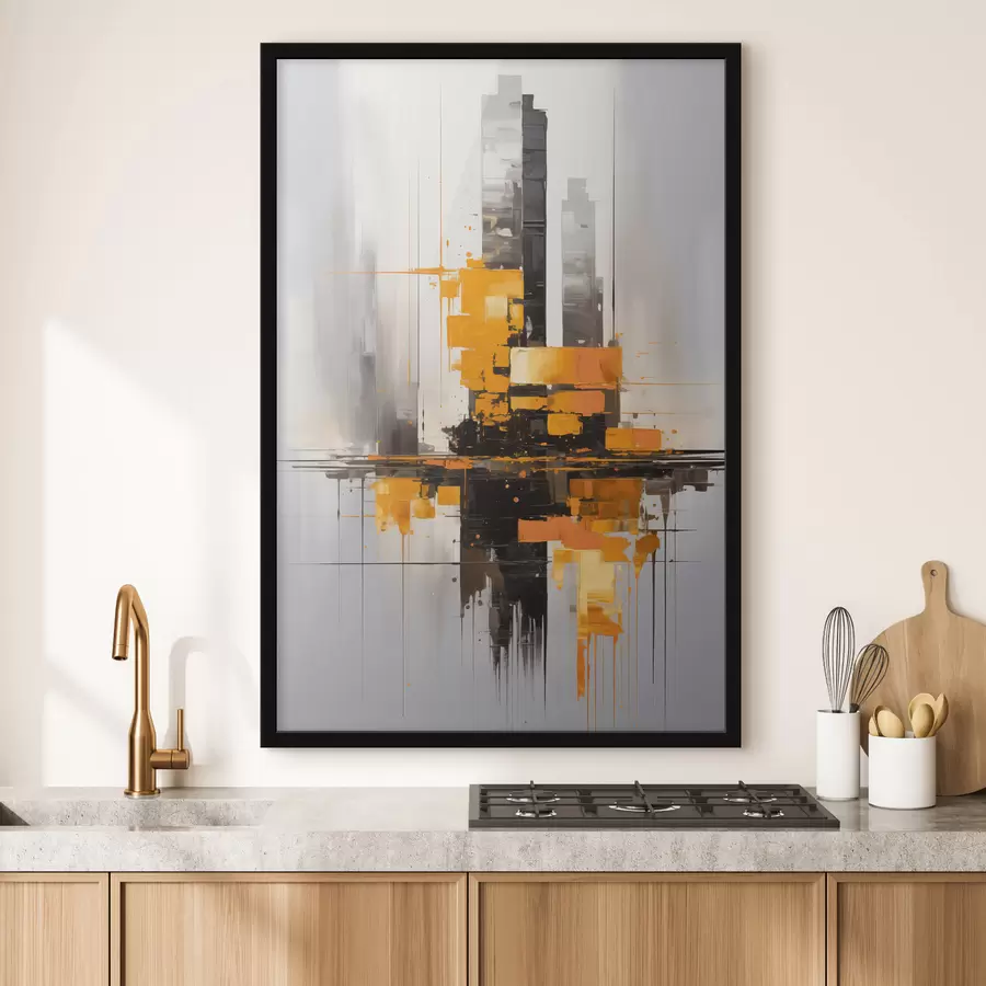 carta da parati Astrazione con i grattacieli nr. f45163