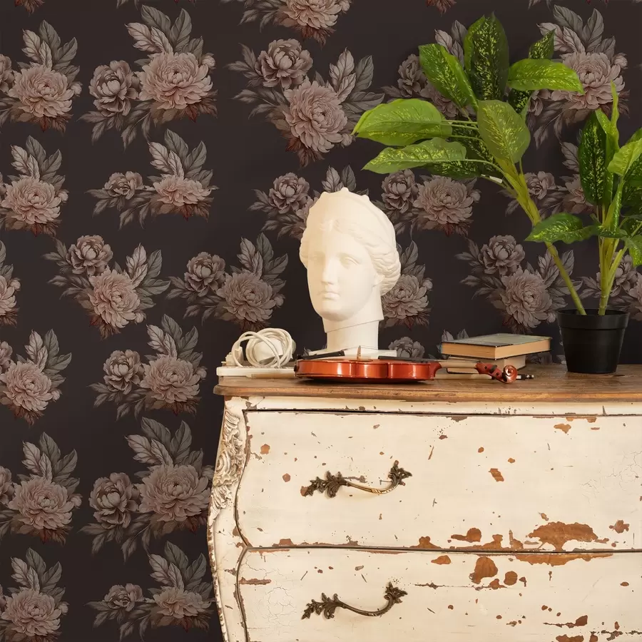 carta da parati Rose retrò nr. a00419v1