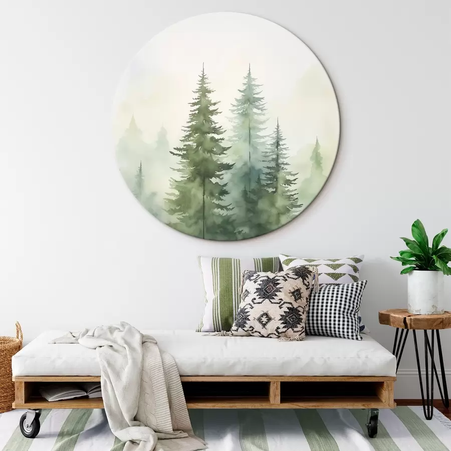 carta da parati Abeti nella nebbia nr. r45208