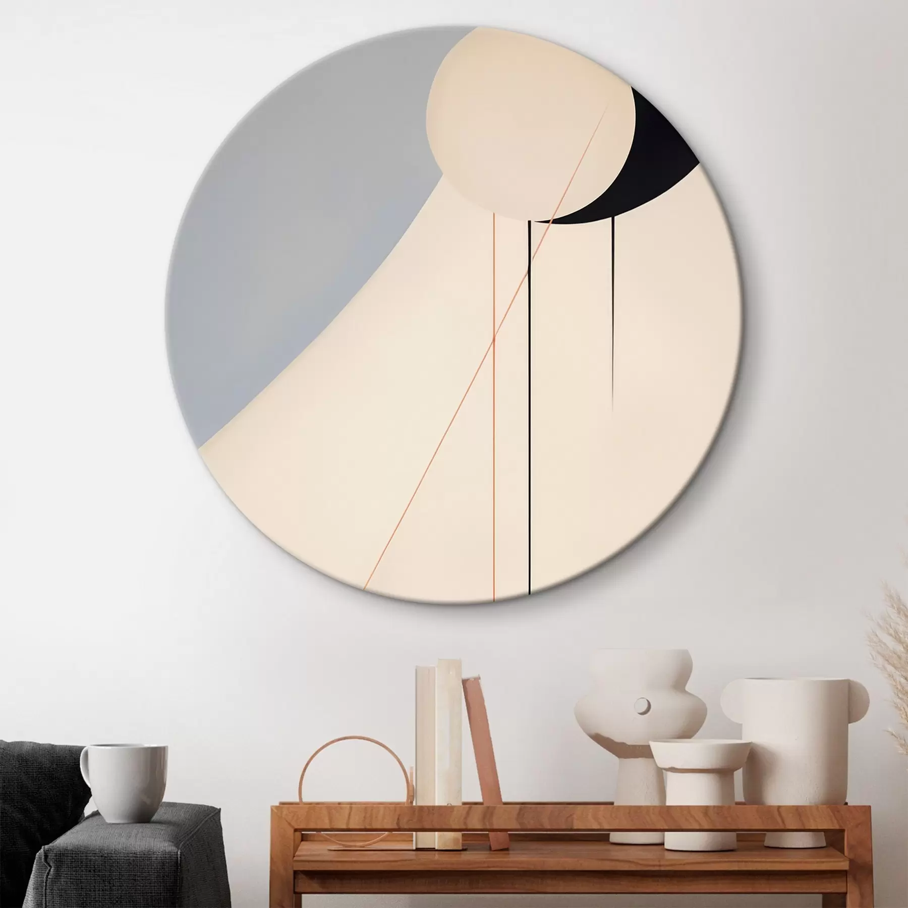 carta da parati Astrazione geometrica minimalista nr. r45212