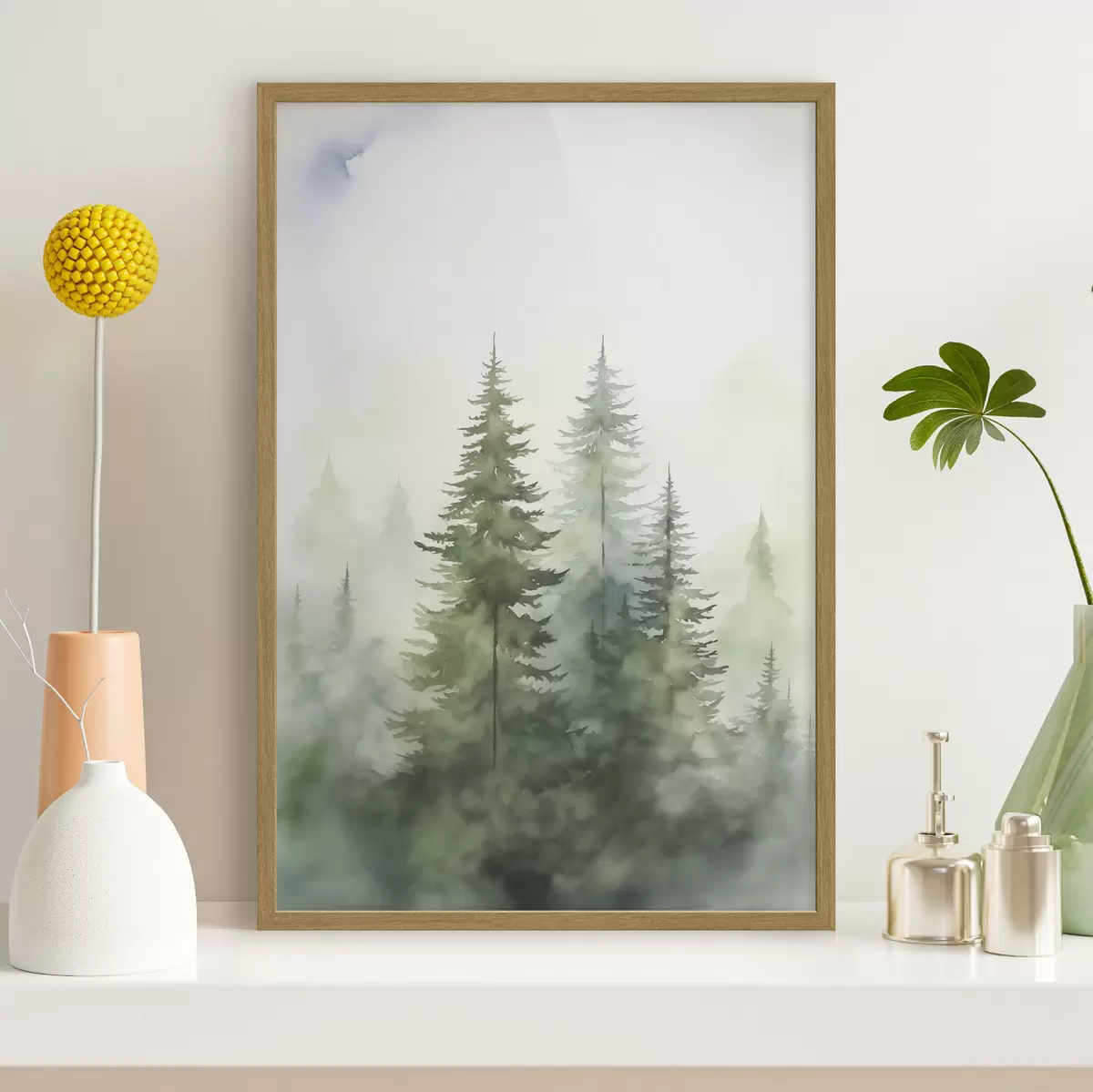 Poster Abeti nella nebbia f45208