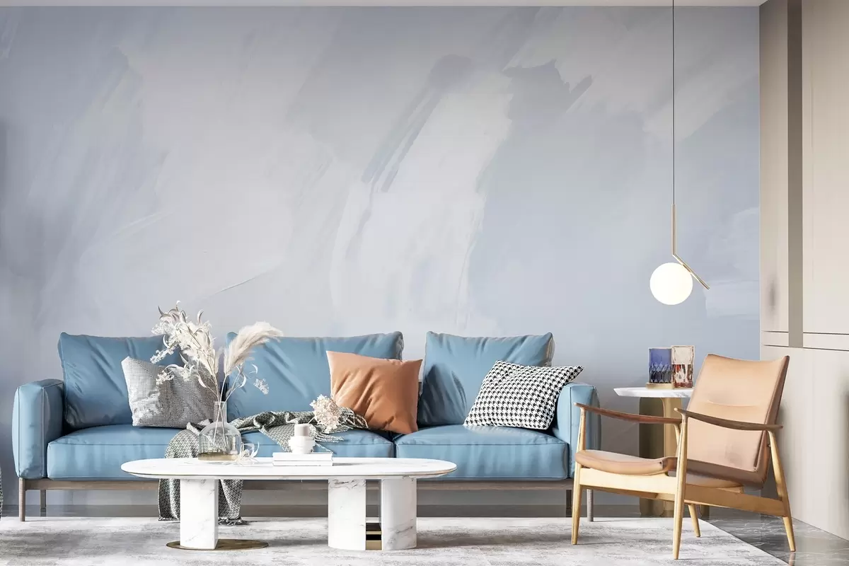 carta da parati Tratti astratti con imitazione di una texture consumata nr. w04291