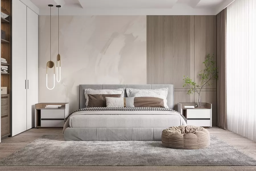 carta da parati Tratti astratti con imitazione di una texture consumata nr. w04291v2