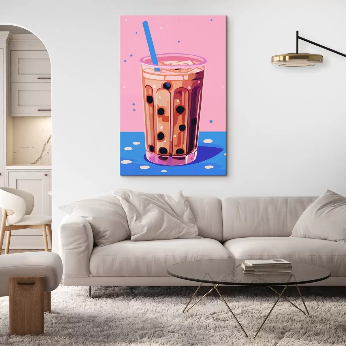 carta da parati Bicchieri con tè alle bollicine nr. s45217