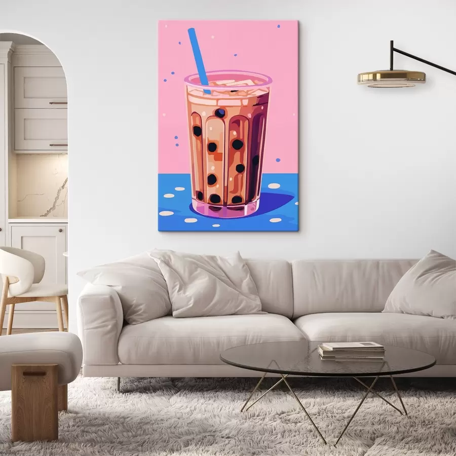 carta da parati Bicchieri con tè alle bollicine nr. s45217