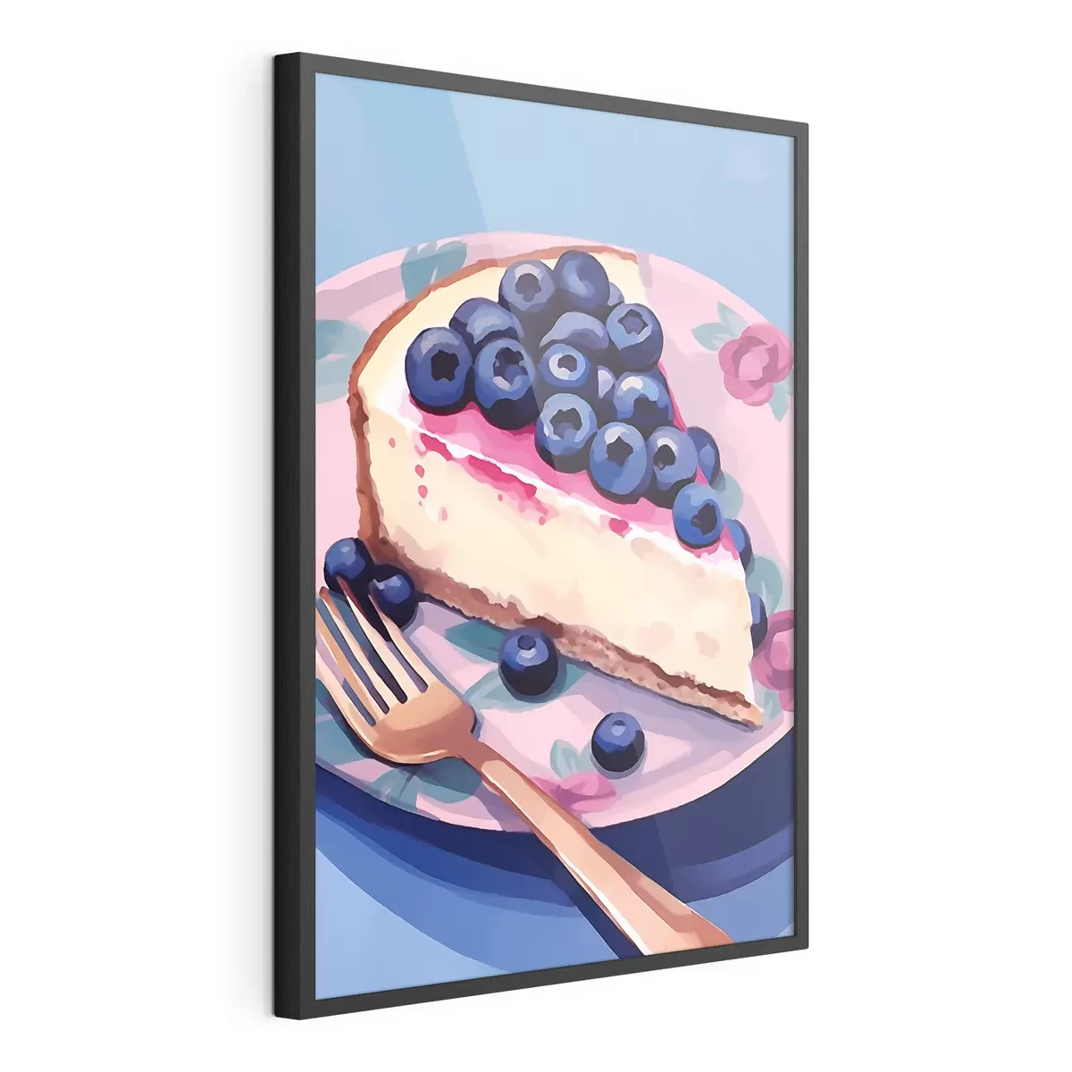 Poster Cheesecake con mirtilli f45229