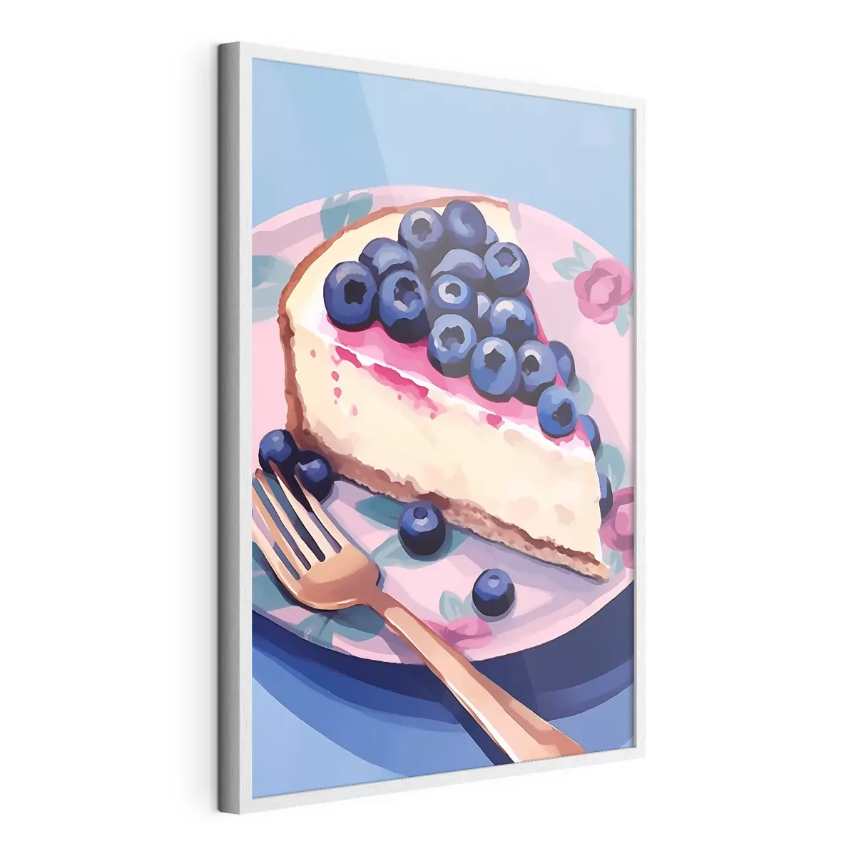 Poster Cheesecake con mirtilli f45229
