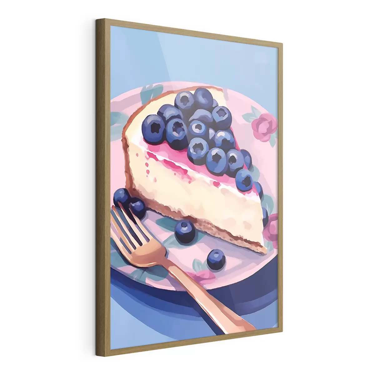 Poster Cheesecake con mirtilli f45229