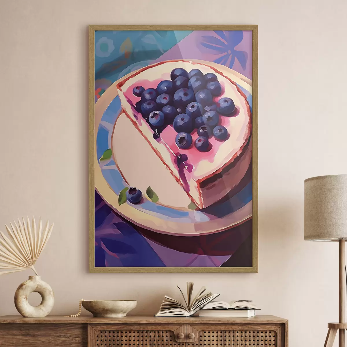 Poster Cheesecake con mirtilli f45230