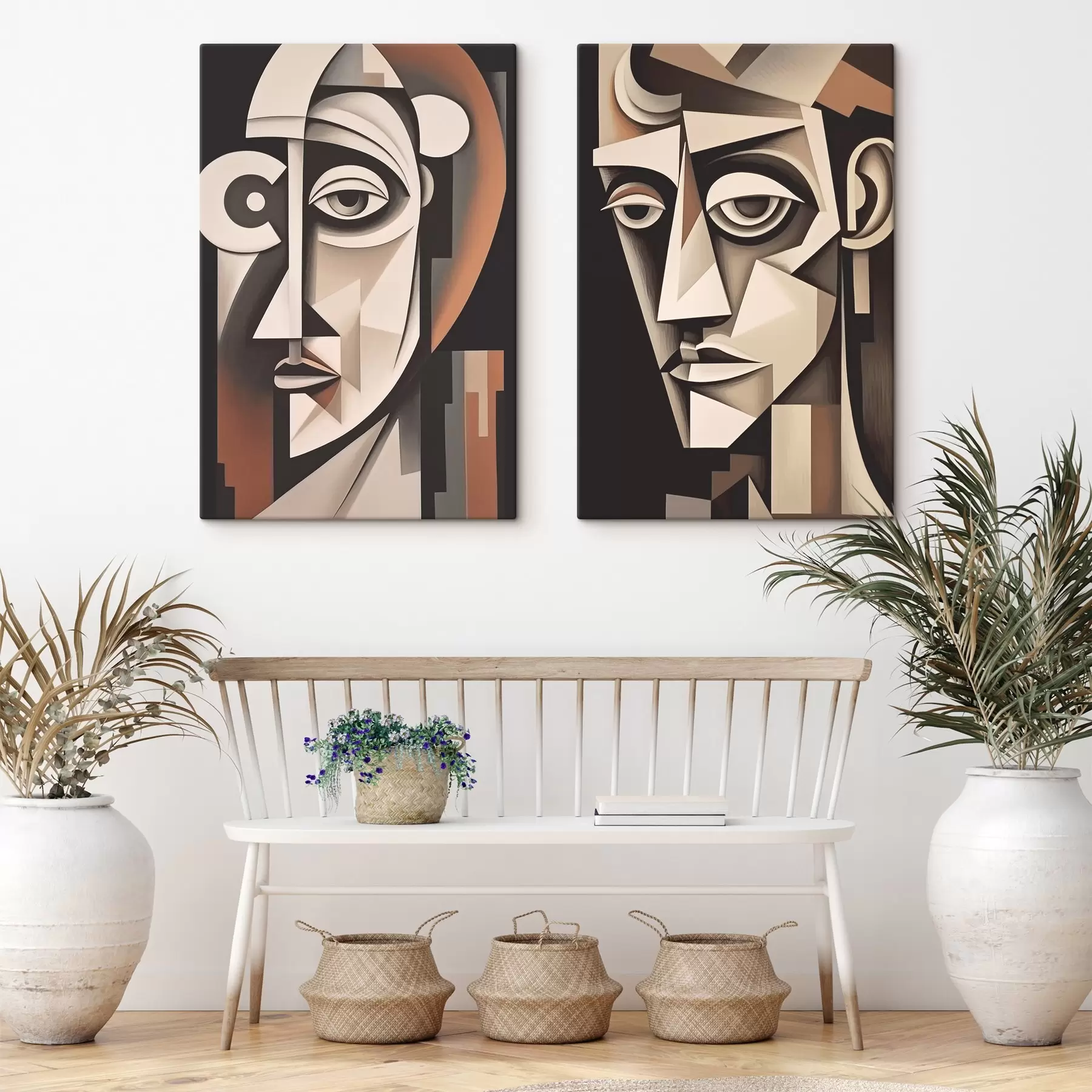 carta da parati Ritratti astratti in stile cubista nr. m00550