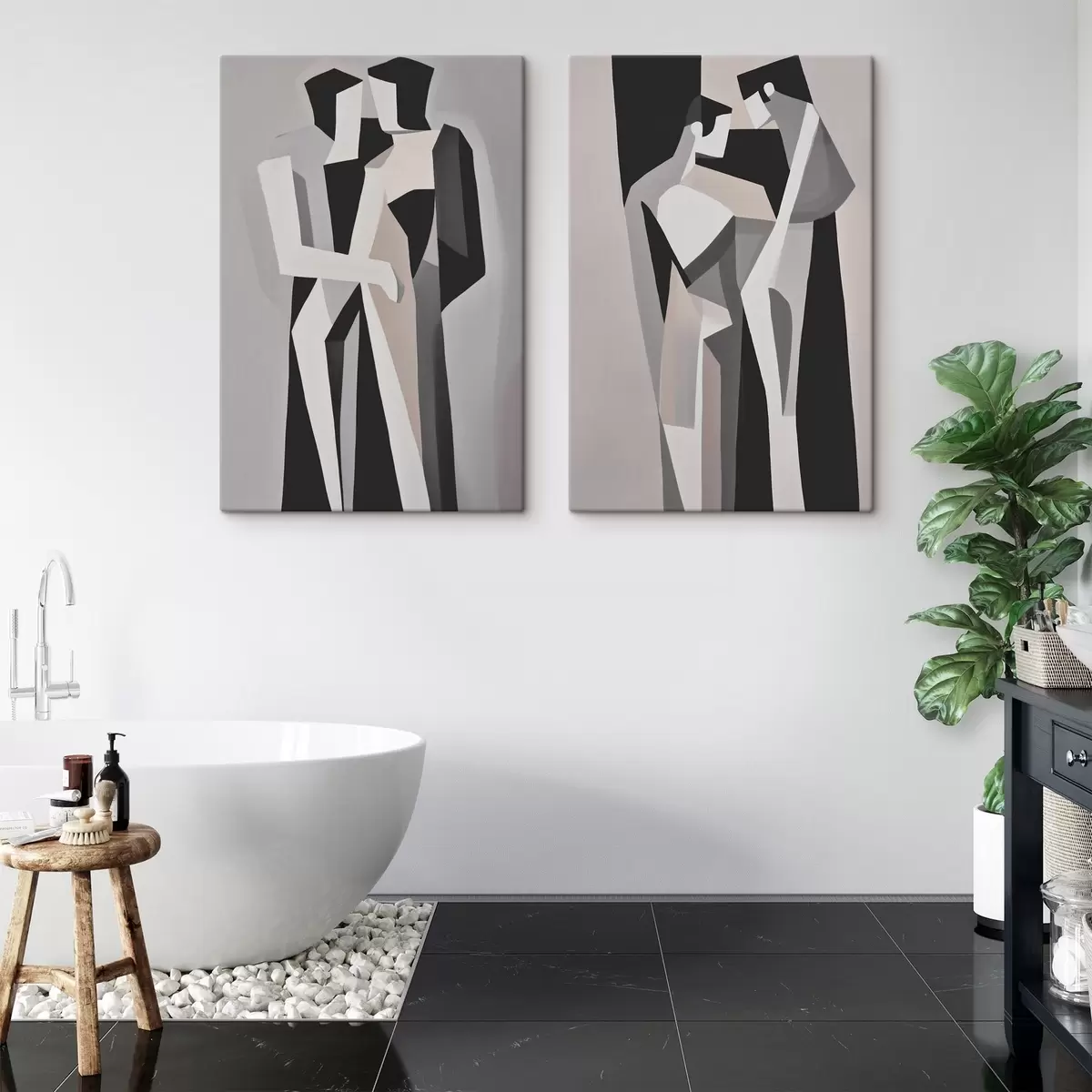 carta da parati Coppie geometriche astratte nr. m00517