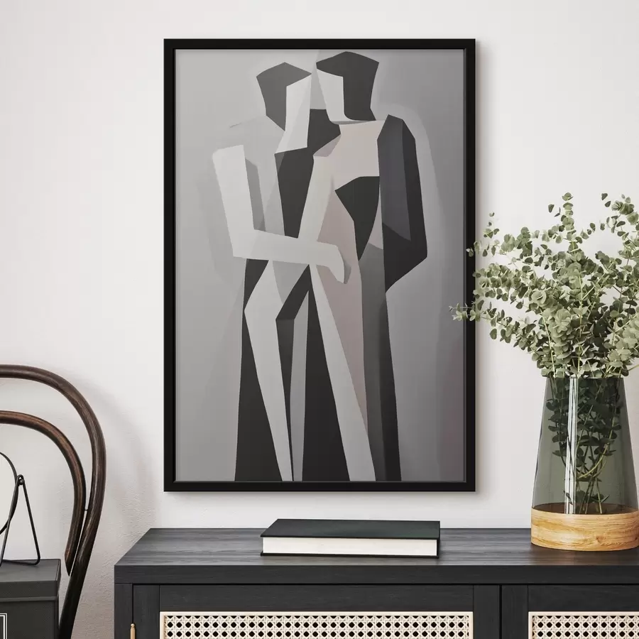 carta da parati Figure astratte in monocromia nr. f45155