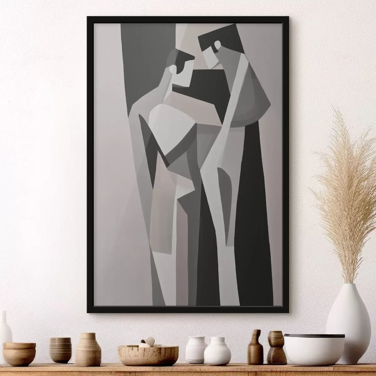 Poster Composizione di coppie geometriche f45156