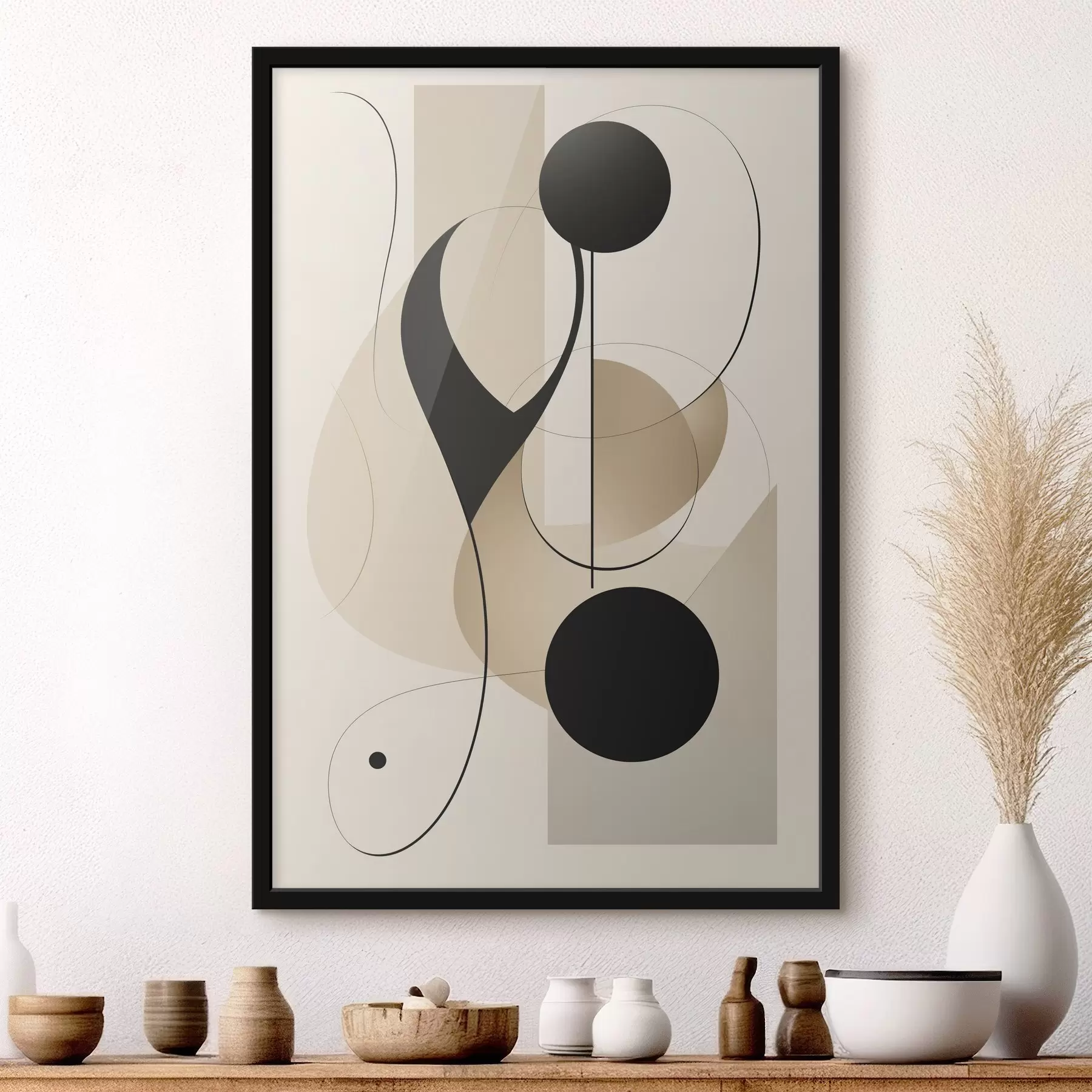 carta da parati Curve e forme astratte nr. f45197