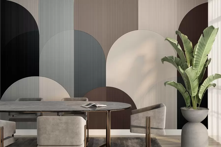 carta da parati Geometria dell'arco segmentato nr. w04215