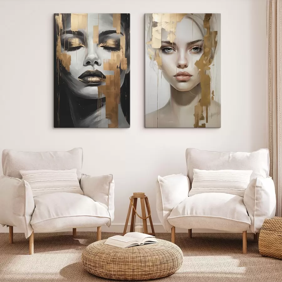 carta da parati Ritratto femminile in bianco e nero nr. m00544