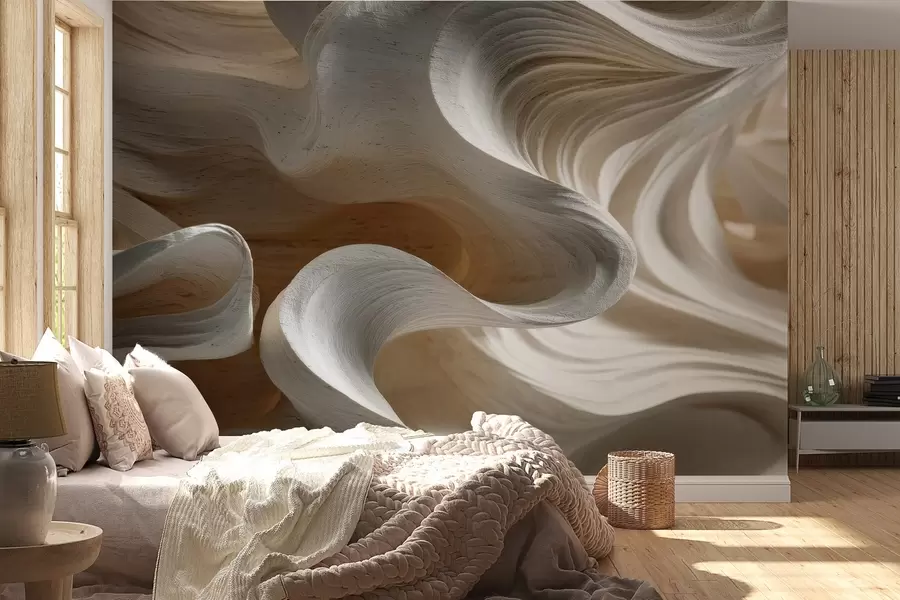 carta da parati Imitazione di onde di legno nr. w04316